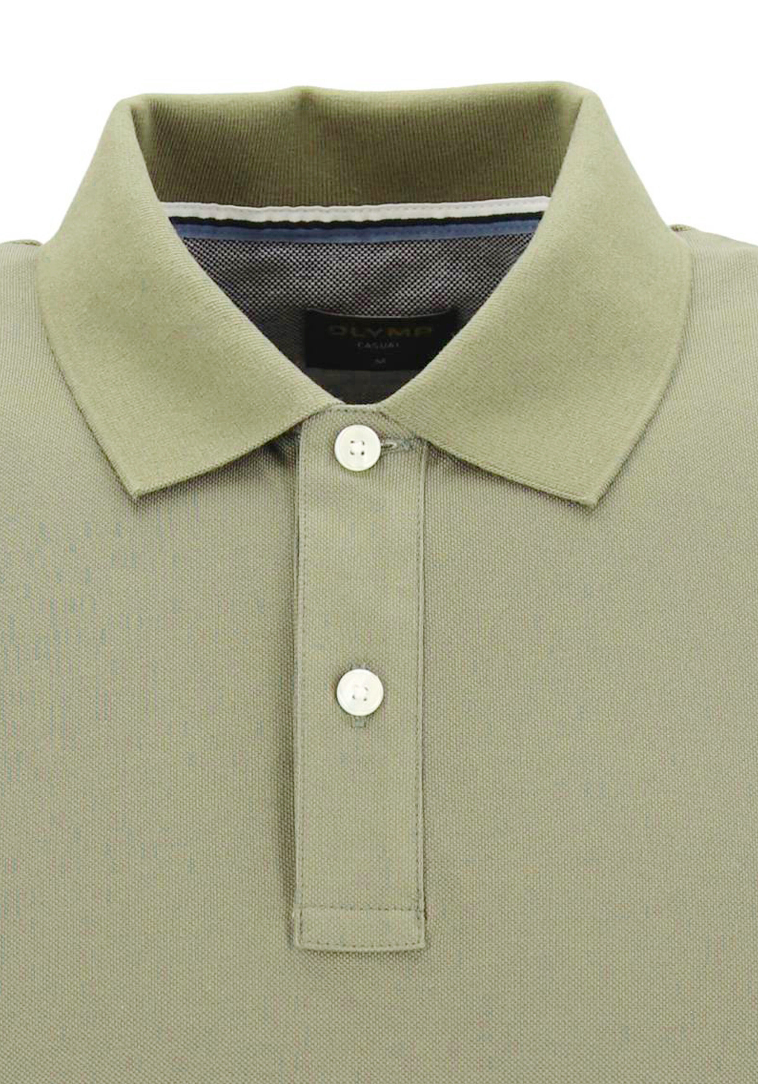 OLYMP Polo Casual, modern fit polo, limoen geel